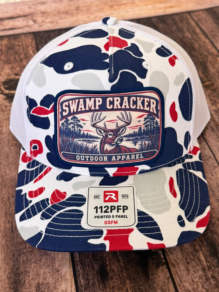 Swamp Cracker America Buck SnapBack Hat