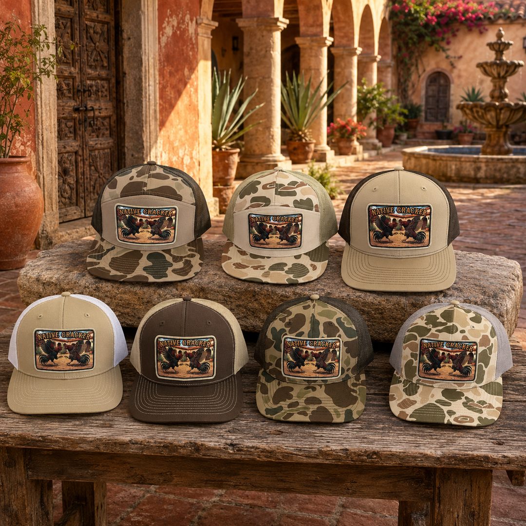 Native Cracker Fighting Fowl Patch Hat