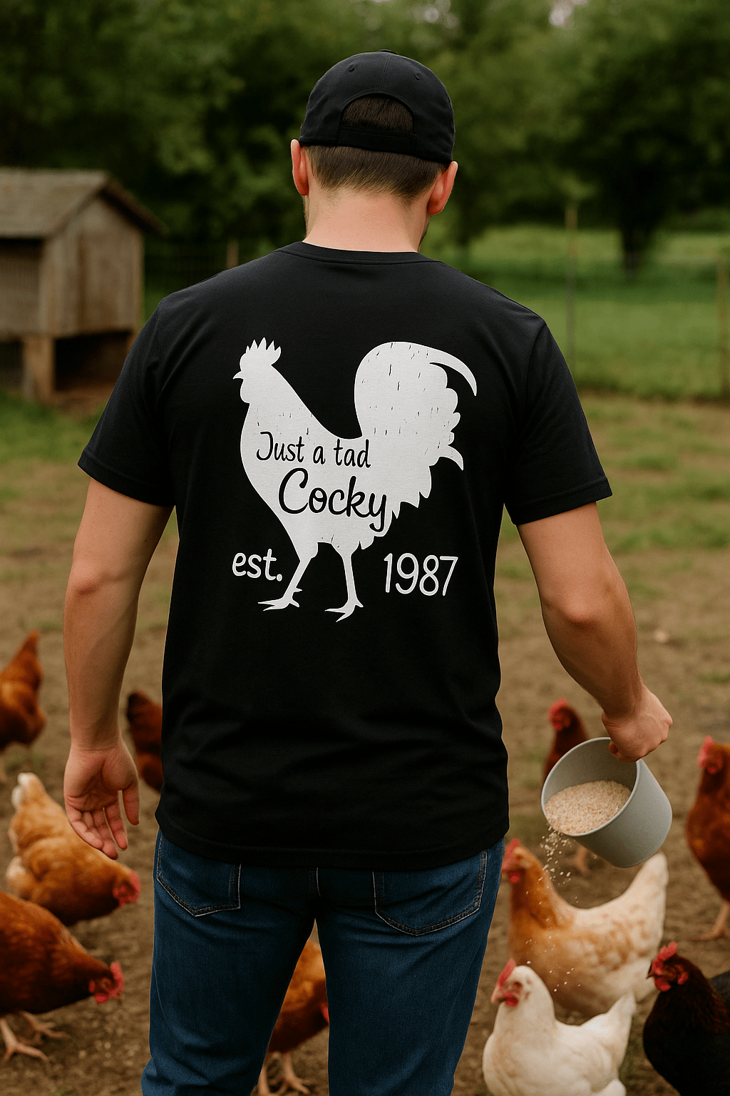 A Tad Cocky Swamp Cracker Shirt - Swamp Cracker Outdoor Apparel