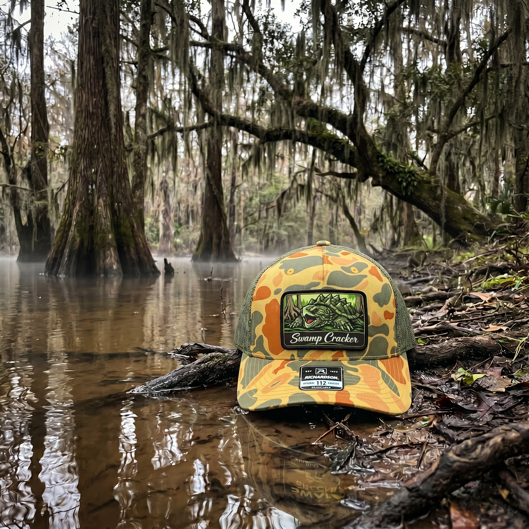 Swamp Cracker Snapping Turtle Patch Hat