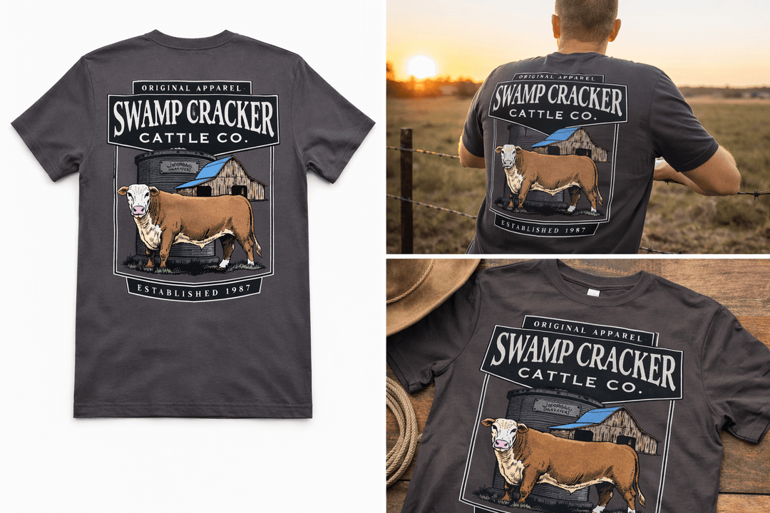 Hereford Barnyard Swamp Cracker Cattle Company Shirt - Swamp Cracker Outdoor Apparel