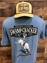 Bull Rider Swamp Cracker Steel Blue Cattle Company Shirt