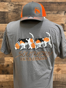 Double Beagles trailing Southern Houndsman Outdoorsman Shirt