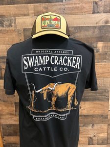 Texas Longhorn Swamp Cracker Cattle Company Shirt