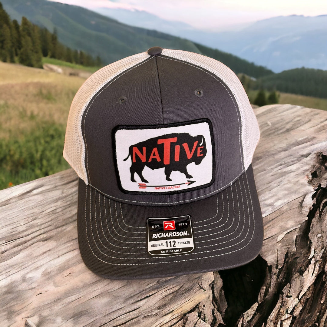 Native Buffalo cracker patch hat - Swamp Cracker Outdoor Apparel