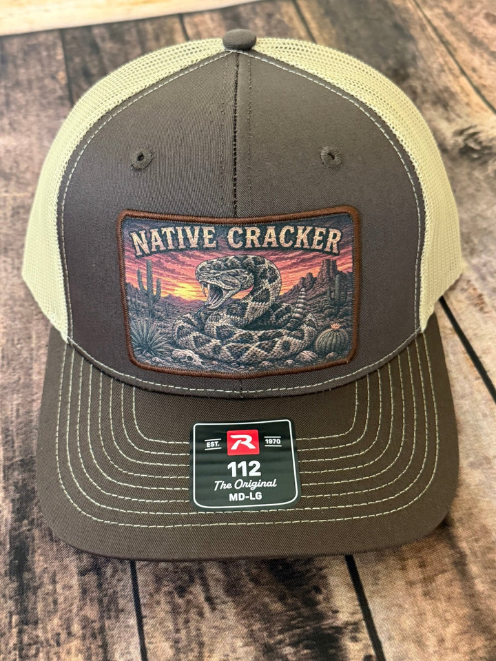 Native Cracker Desert Rattler Patch Hat - Swamp Cracker Outdoor Apparel