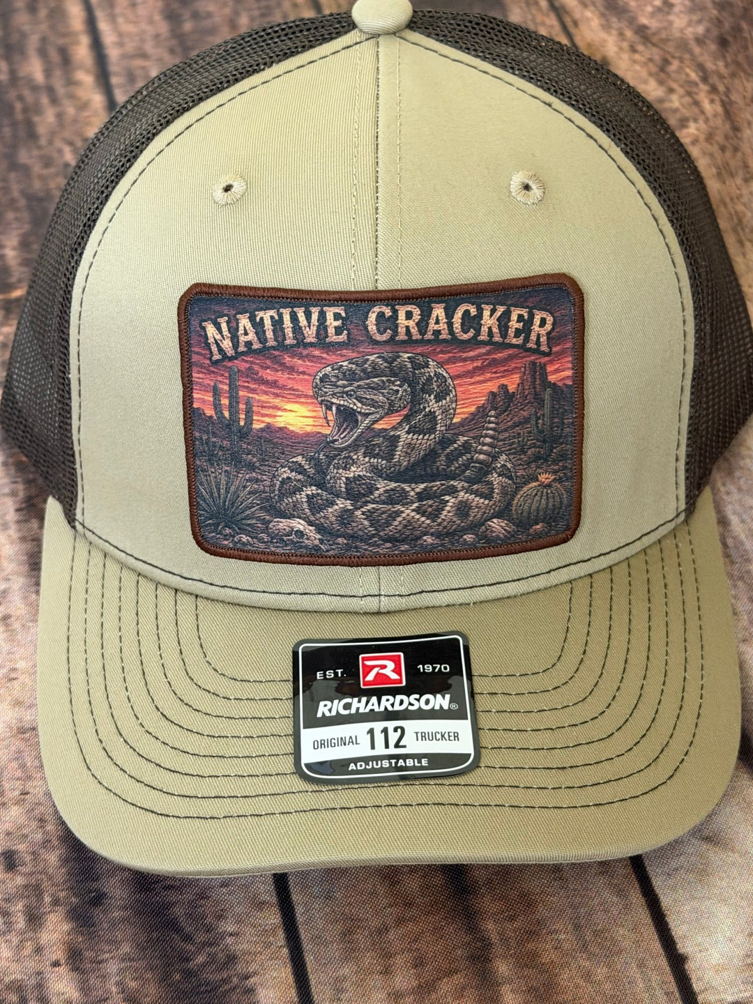 Native Cracker Desert Rattler Patch Hat - Swamp Cracker Outdoor Apparel