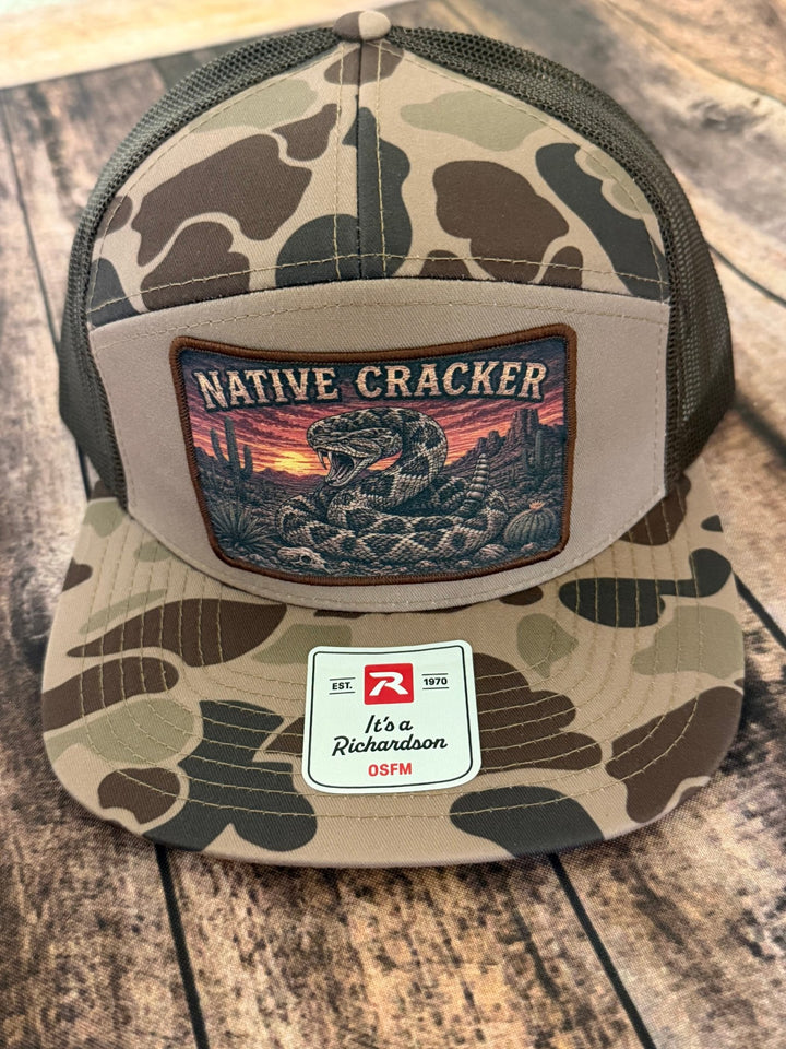 Native Cracker Desert Rattler Patch Hat - Swamp Cracker Outdoor Apparel