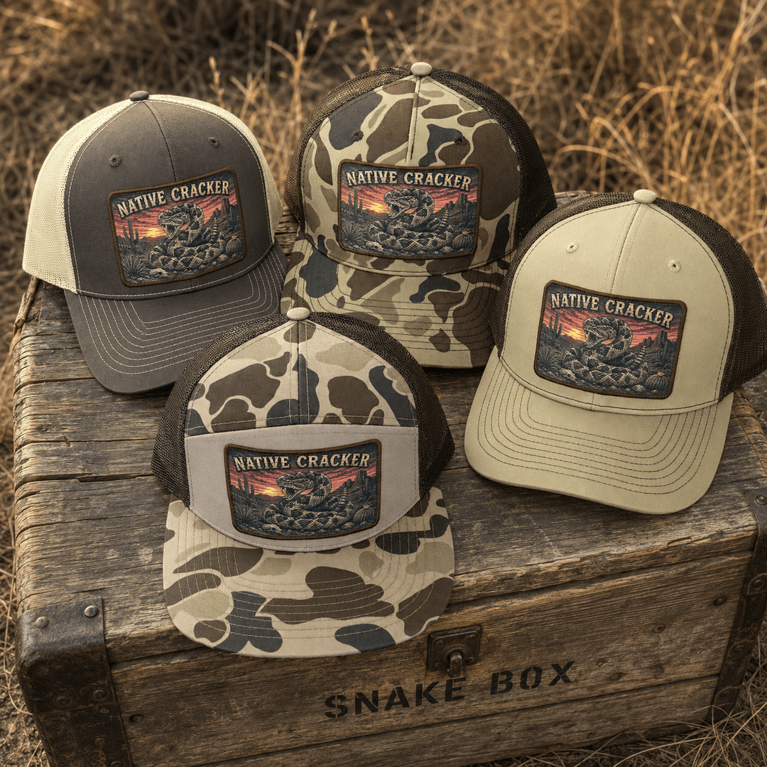 Native Cracker Desert Rattler Patch Hat - Swamp Cracker Outdoor Apparel