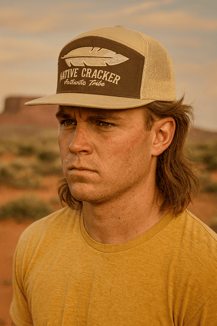 Native Cracker Feather Flatbill SnapBack Hat - Swamp Cracker Outdoor Apparel