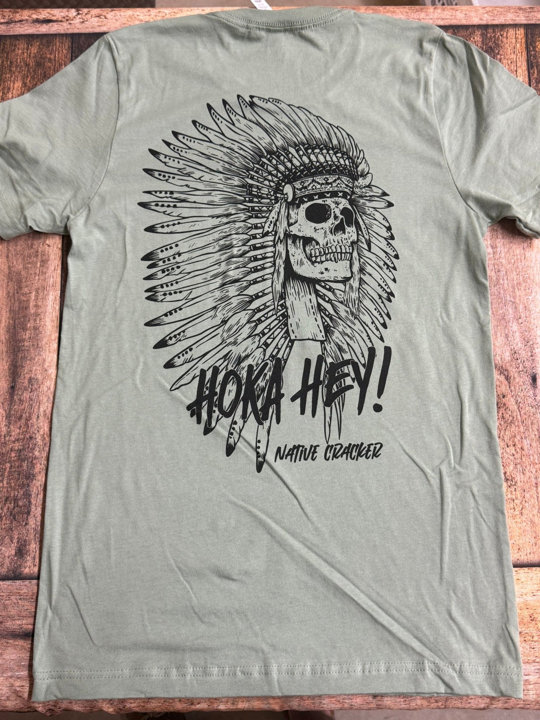 Native Cracker Hoka Hey Chief Skull Shirt - Swamp Cracker Outdoor Apparel