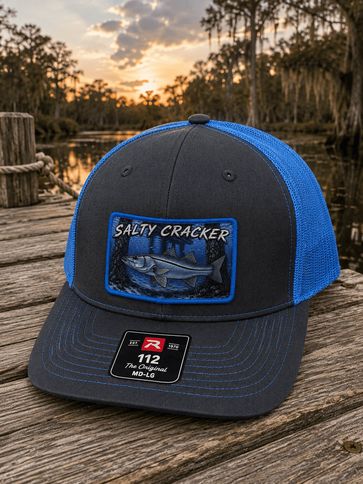 Salty Cracker Snook Patch Hat - Swamp Cracker Outdoor Apparel