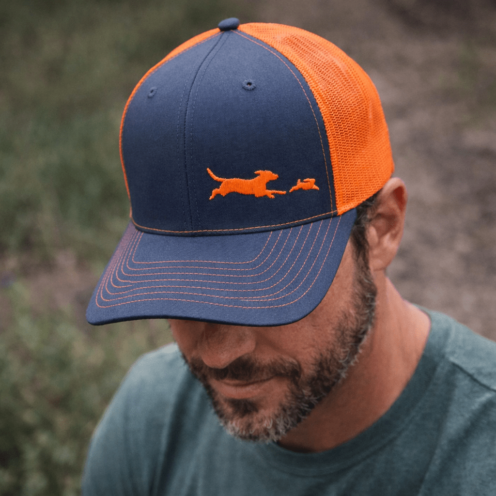 Southern Houndsman Beagle Chasing Rabbit Snapback hat - Swamp Cracker Outdoor Apparel