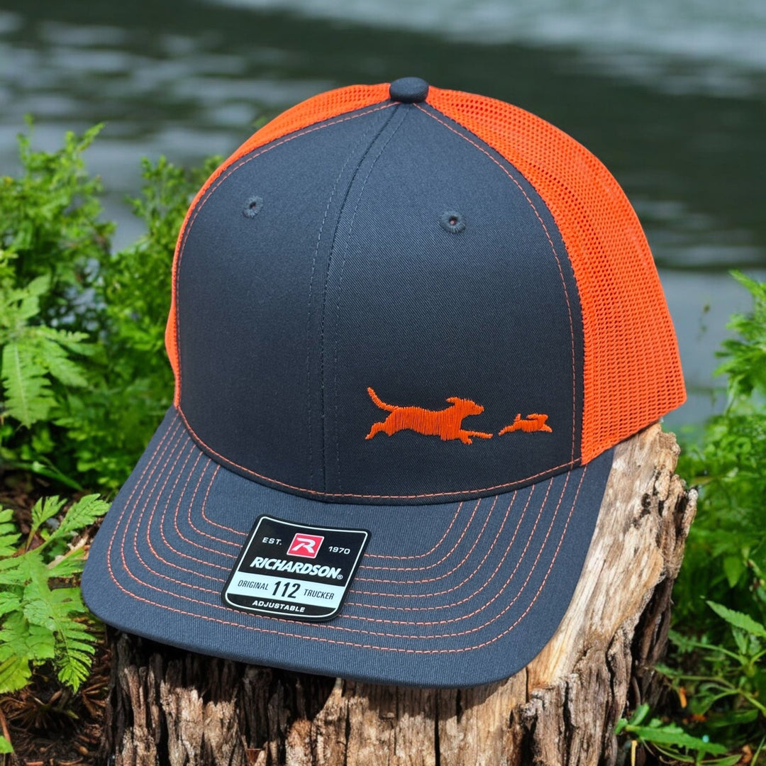 Southern Houndsman Beagle Chasing Rabbit Snapback hat - Swamp Cracker Outdoor Apparel