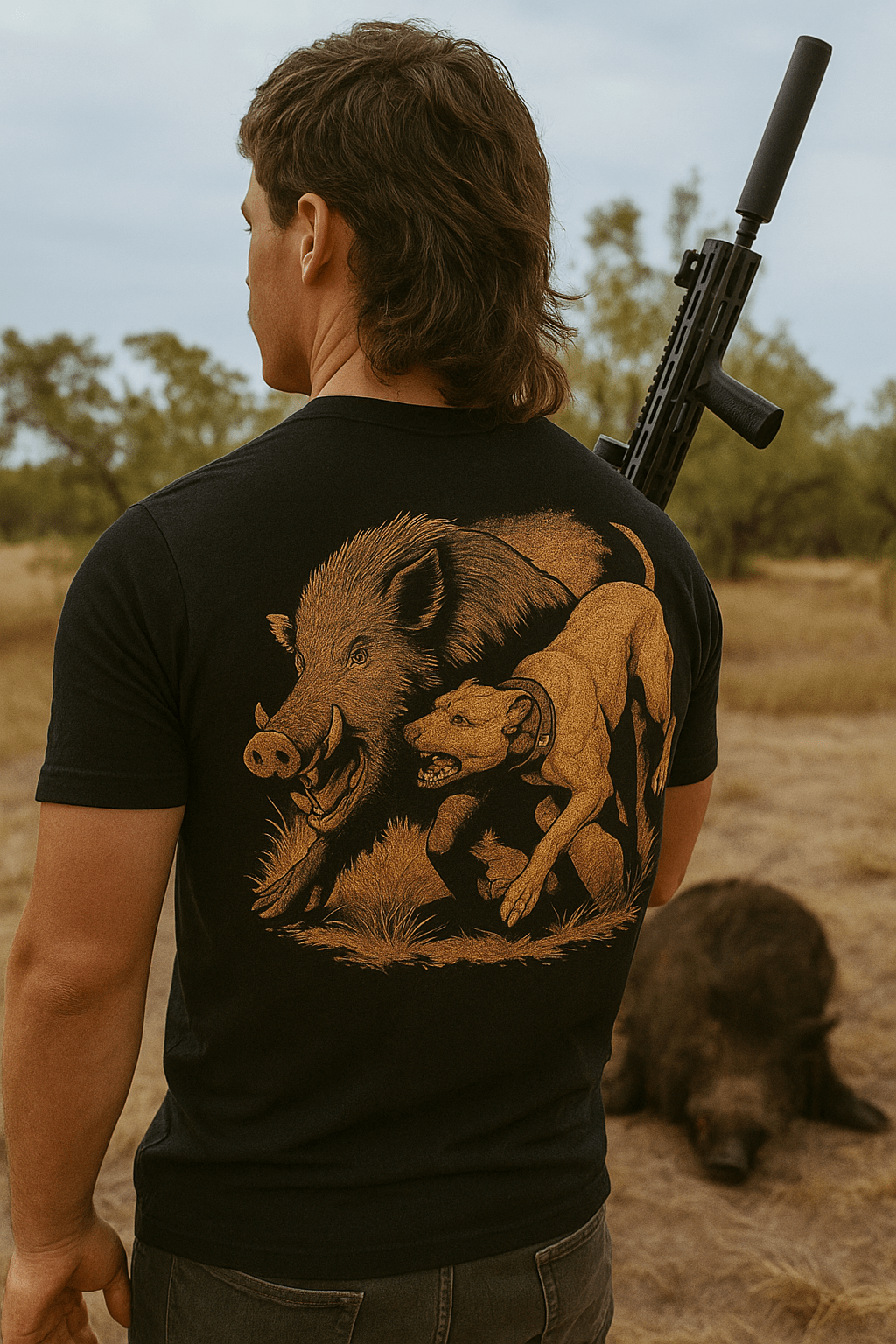Southern Houndsman Cur Dog Hog Shirt - Swamp Cracker Outdoor Apparel