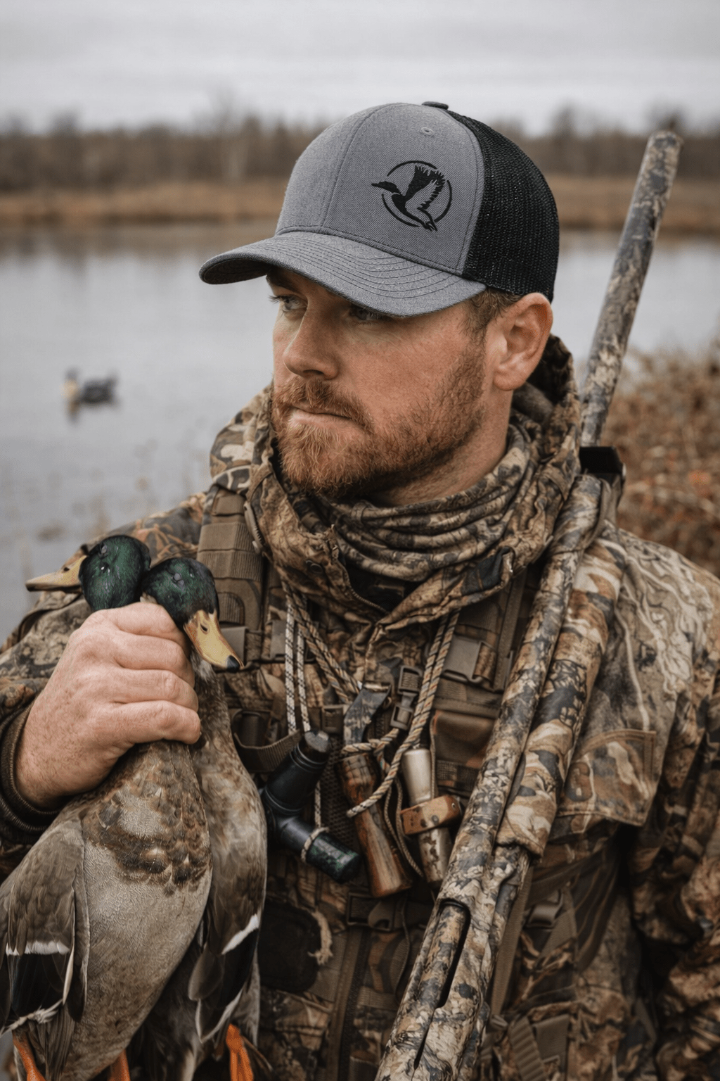 Sunrise Flying Duck Swamp Cracker Snapback Hat - Swamp Cracker Outdoor Apparel