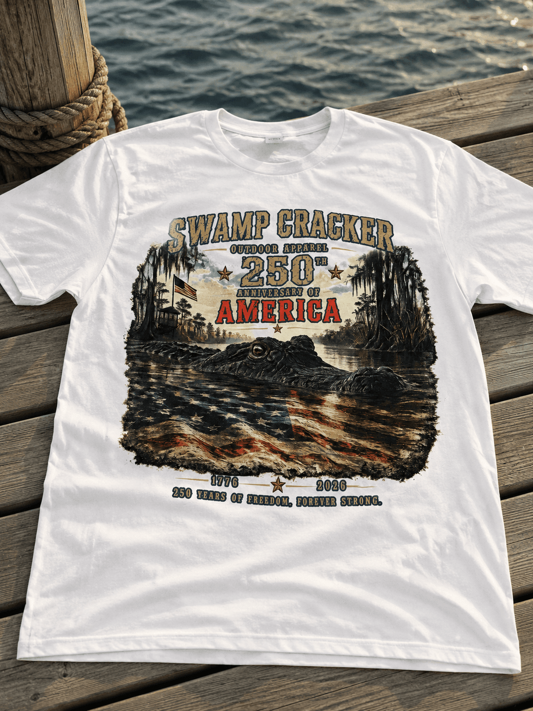 Swamp Cracker 250th Anniversary of America Shirt - Swamp Cracker Outdoor Apparel