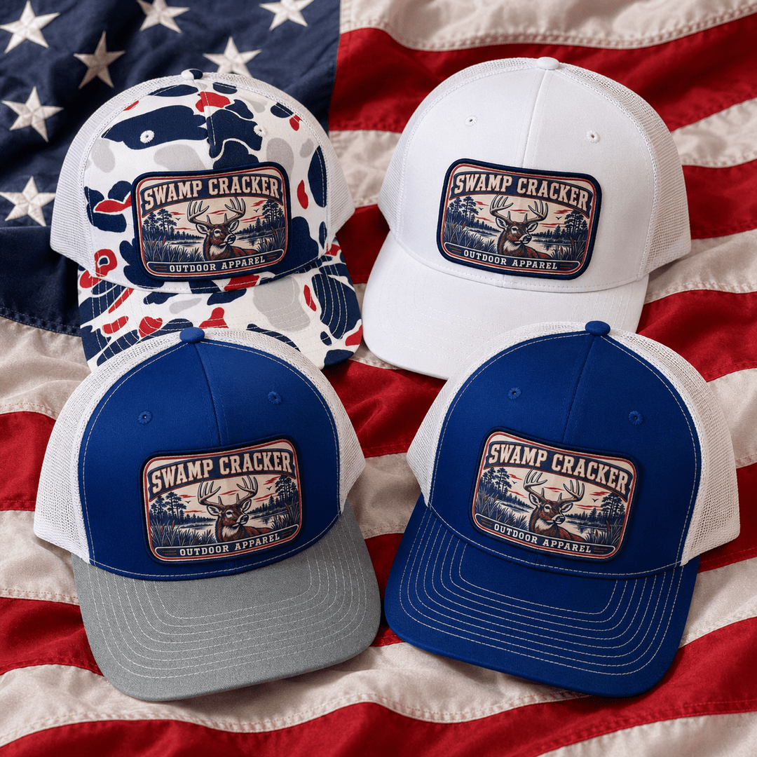 Swamp Cracker America Buck SnapBack Hat - Swamp Cracker Outdoor Apparel
