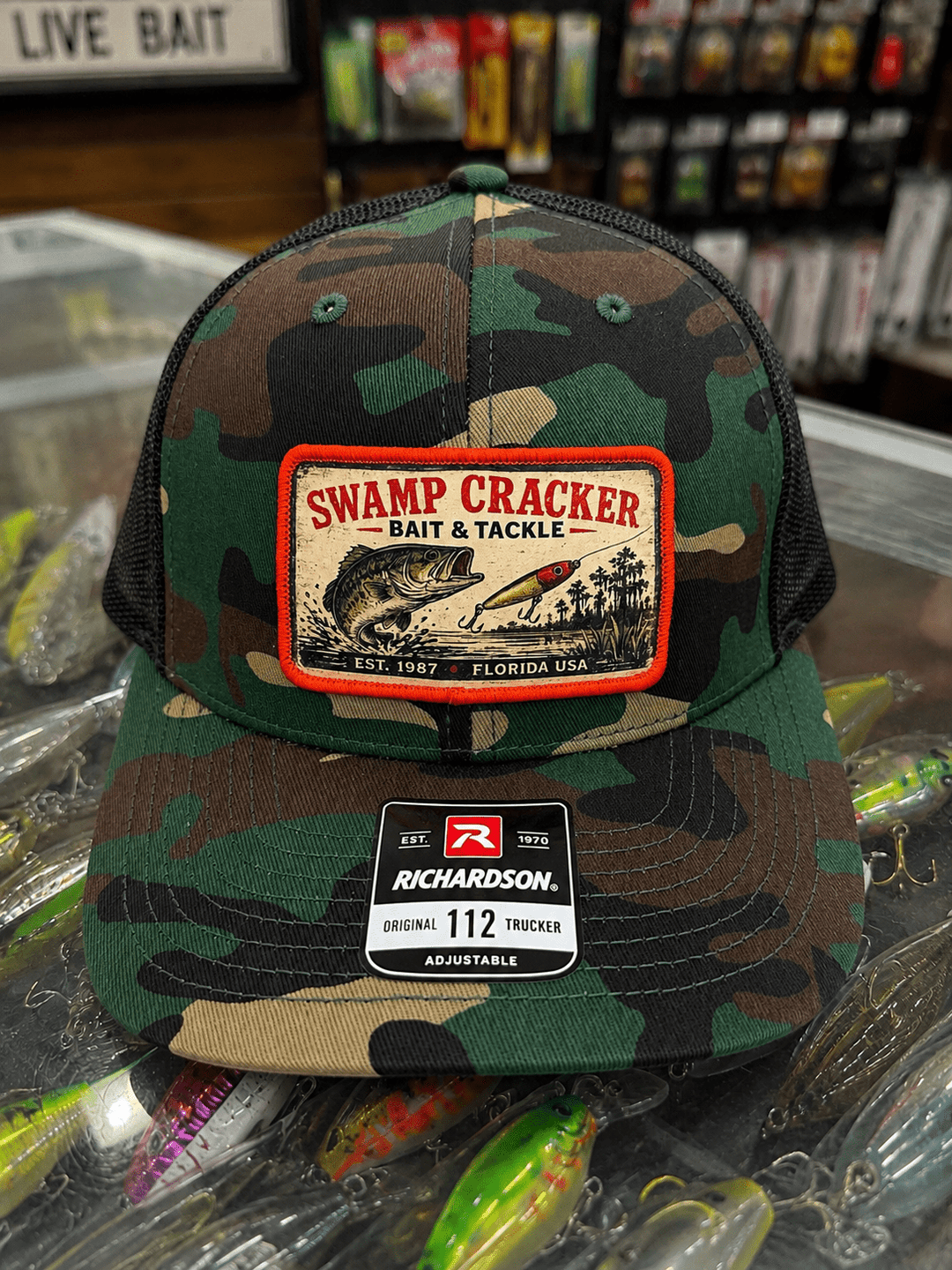 Swamp Cracker Bait and Tackle Hat - Swamp Cracker Outdoor Apparel