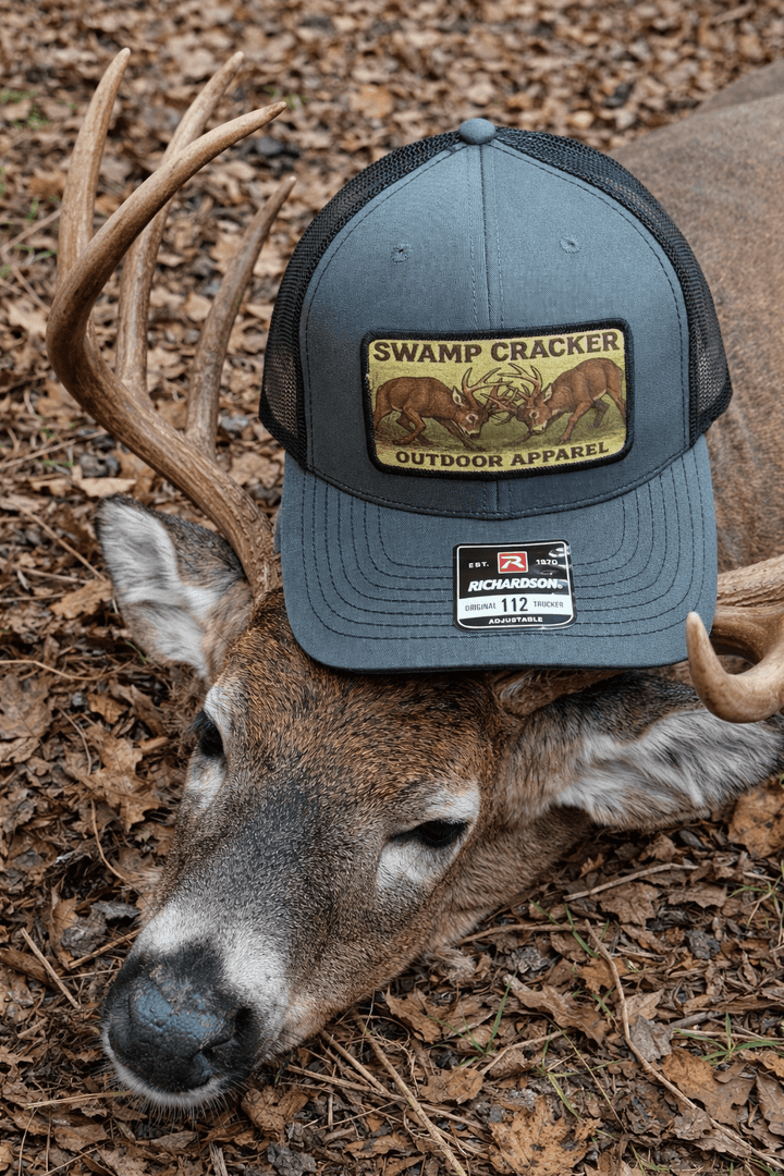 Swamp Cracker Buck Fight Patch Hat - Swamp Cracker Outdoor Apparel