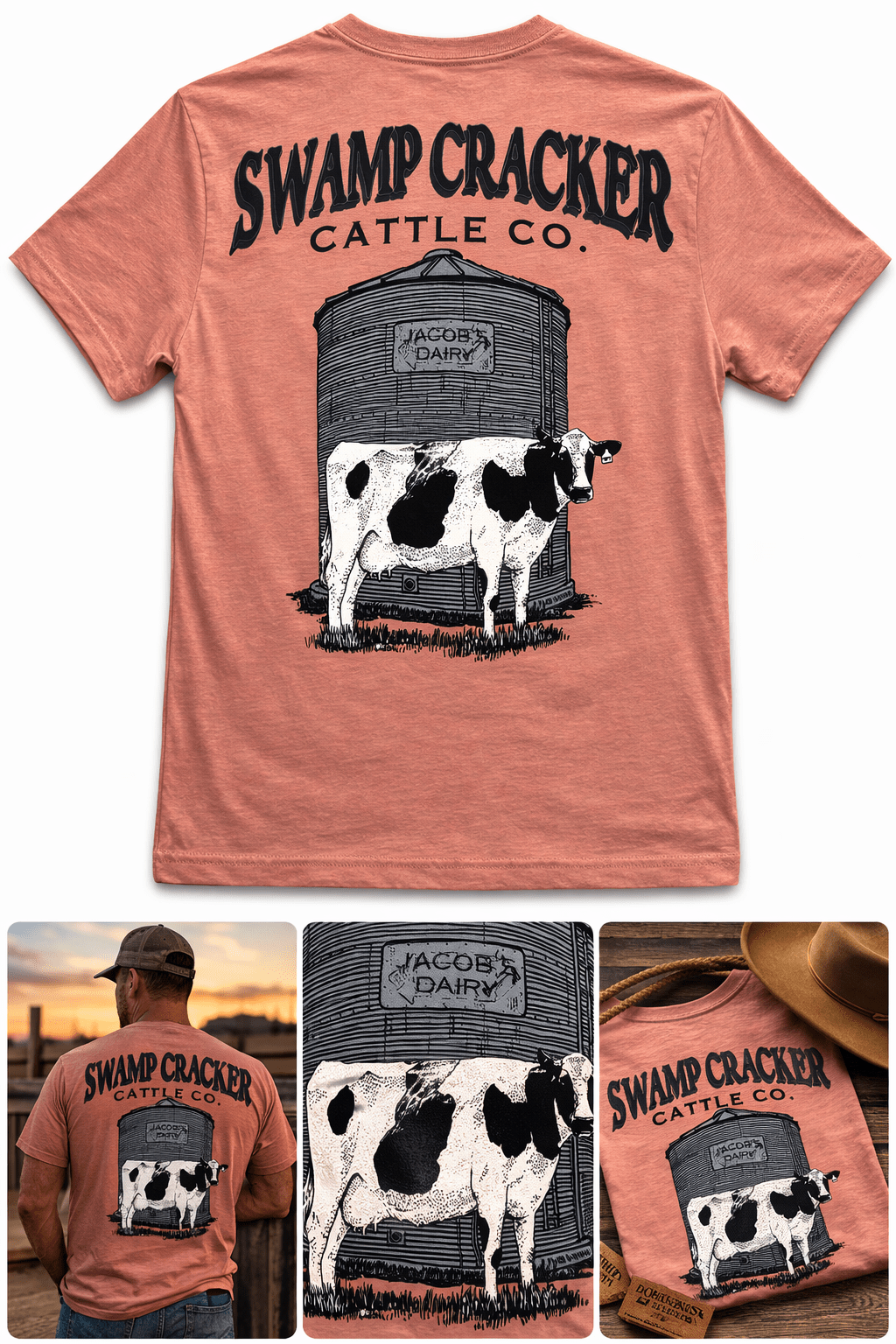 Swamp Cracker Cattle Company Dairy Farm Shirt - Swamp Cracker Outdoor Apparel
