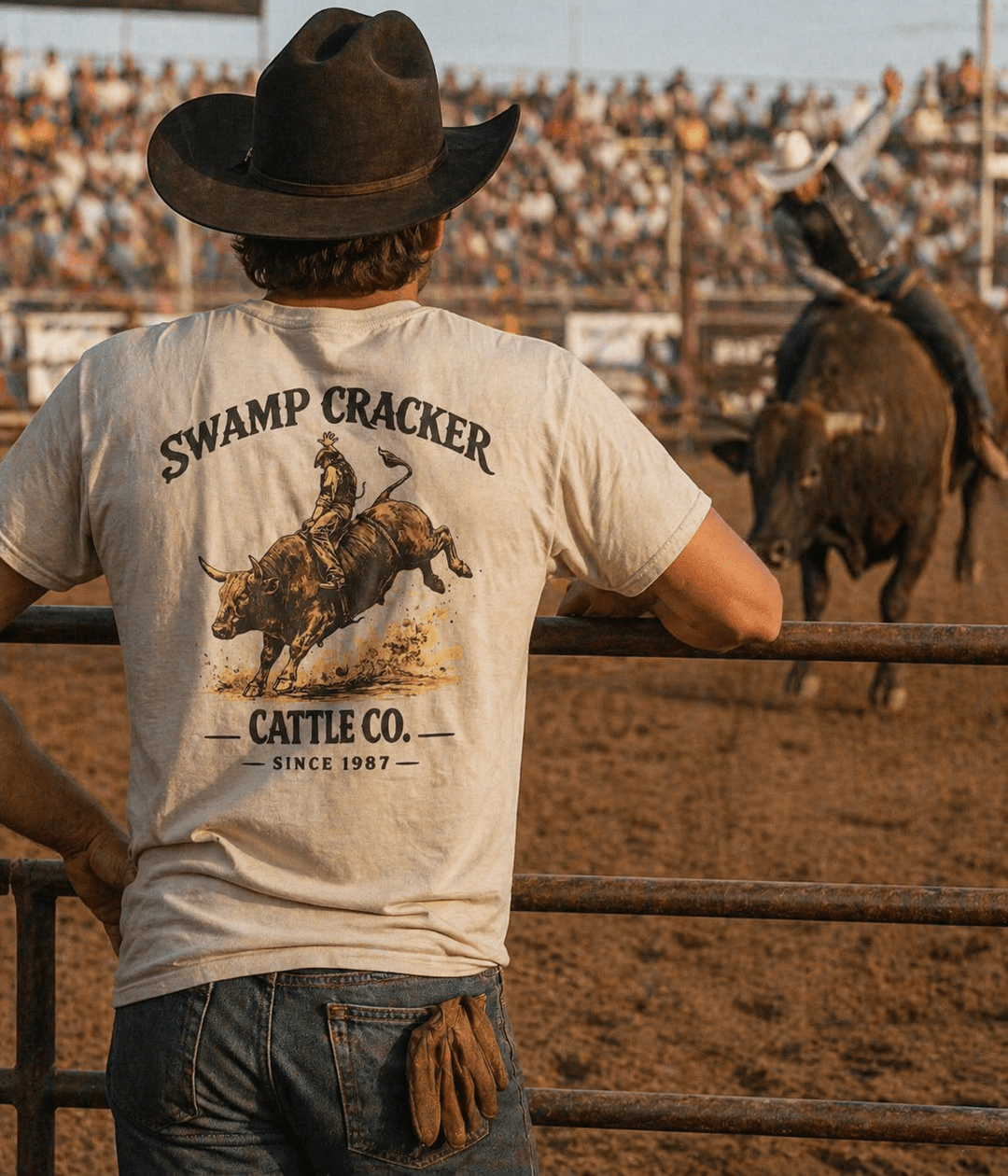 Swamp Cracker Cattle Company Rodeo Bull Rider Shirt - Swamp Cracker Outdoor Apparel