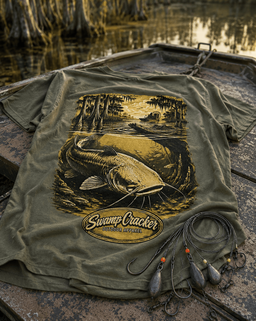 Swamp Cracker Channel Catfish Shirt - Swamp Cracker Outdoor Apparel