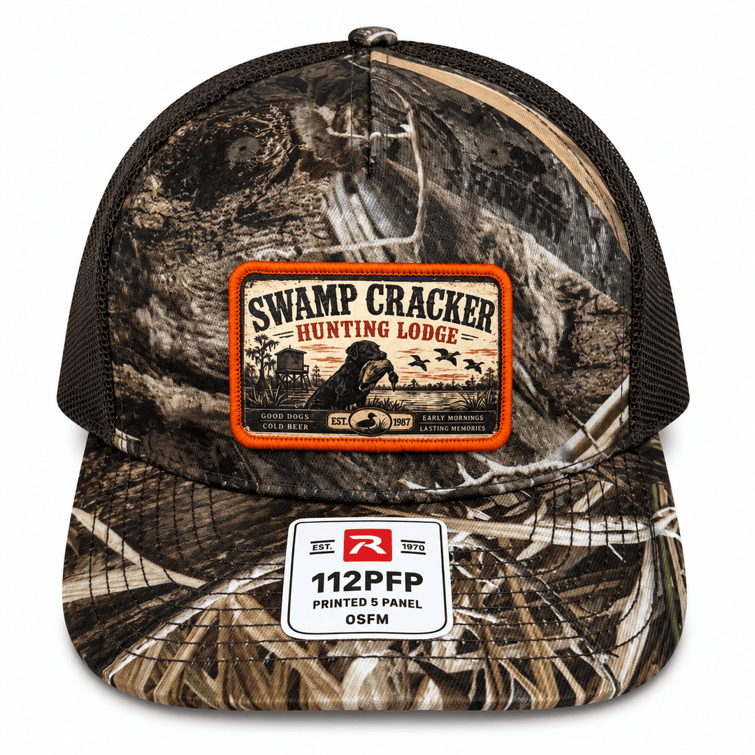 Swamp Cracker Duck Camp Patch Hat - Swamp Cracker Outdoor Apparel