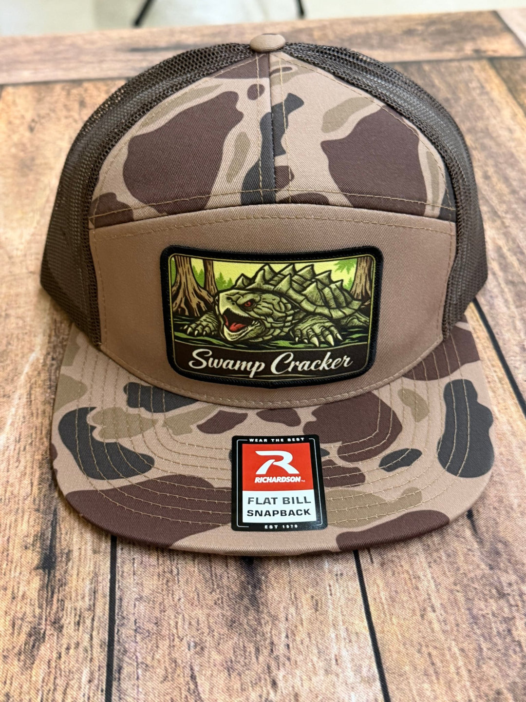 Swamp Cracker Flatbill Snapping Turtle Hat - Swamp Cracker Outdoor Apparel