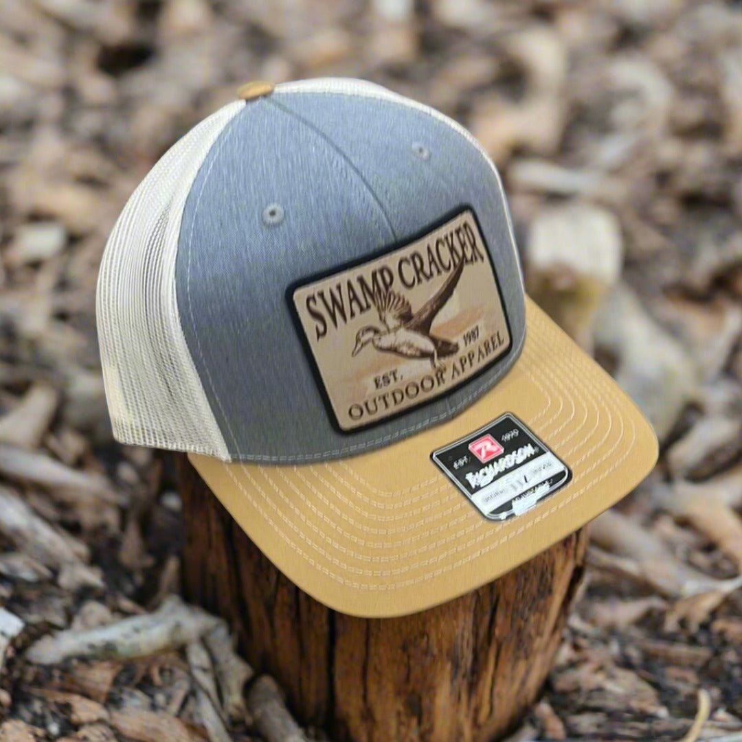 Swamp Cracker flying duck patch hat - Swamp Cracker Outdoor Apparel