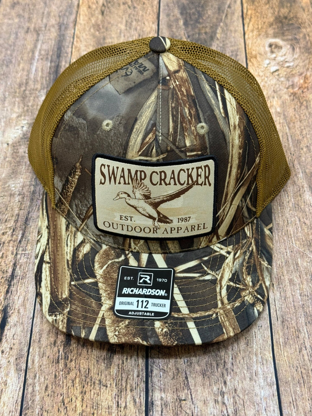 Swamp Cracker flying duck patch hat - Swamp Cracker Outdoor Apparel