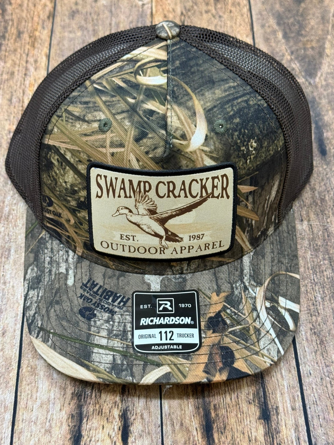 Swamp Cracker flying duck patch hat - Swamp Cracker Outdoor Apparel