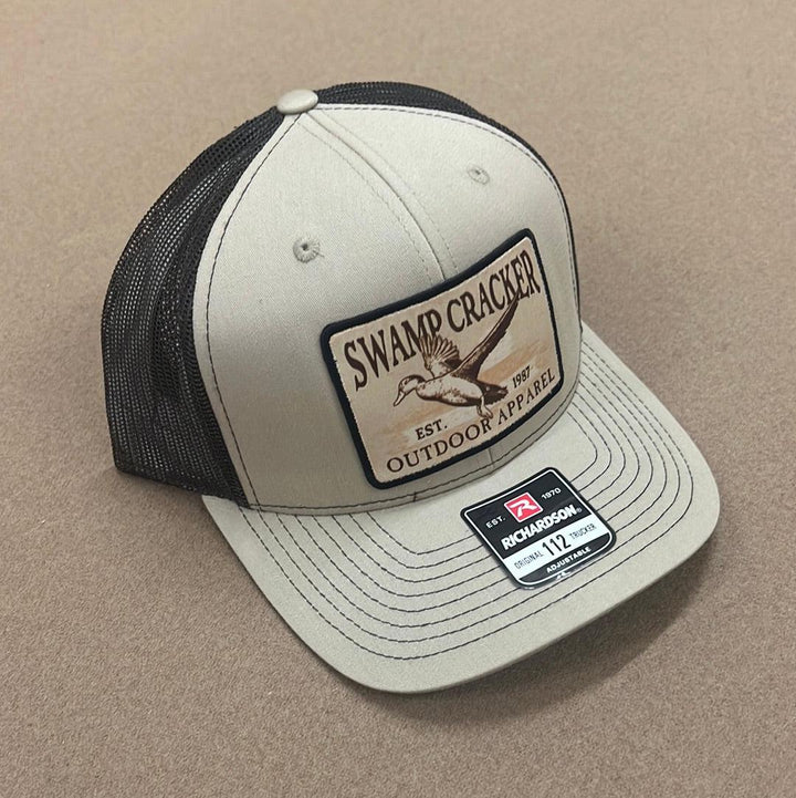 Swamp Cracker flying duck patch hat - Swamp Cracker Outdoor Apparel