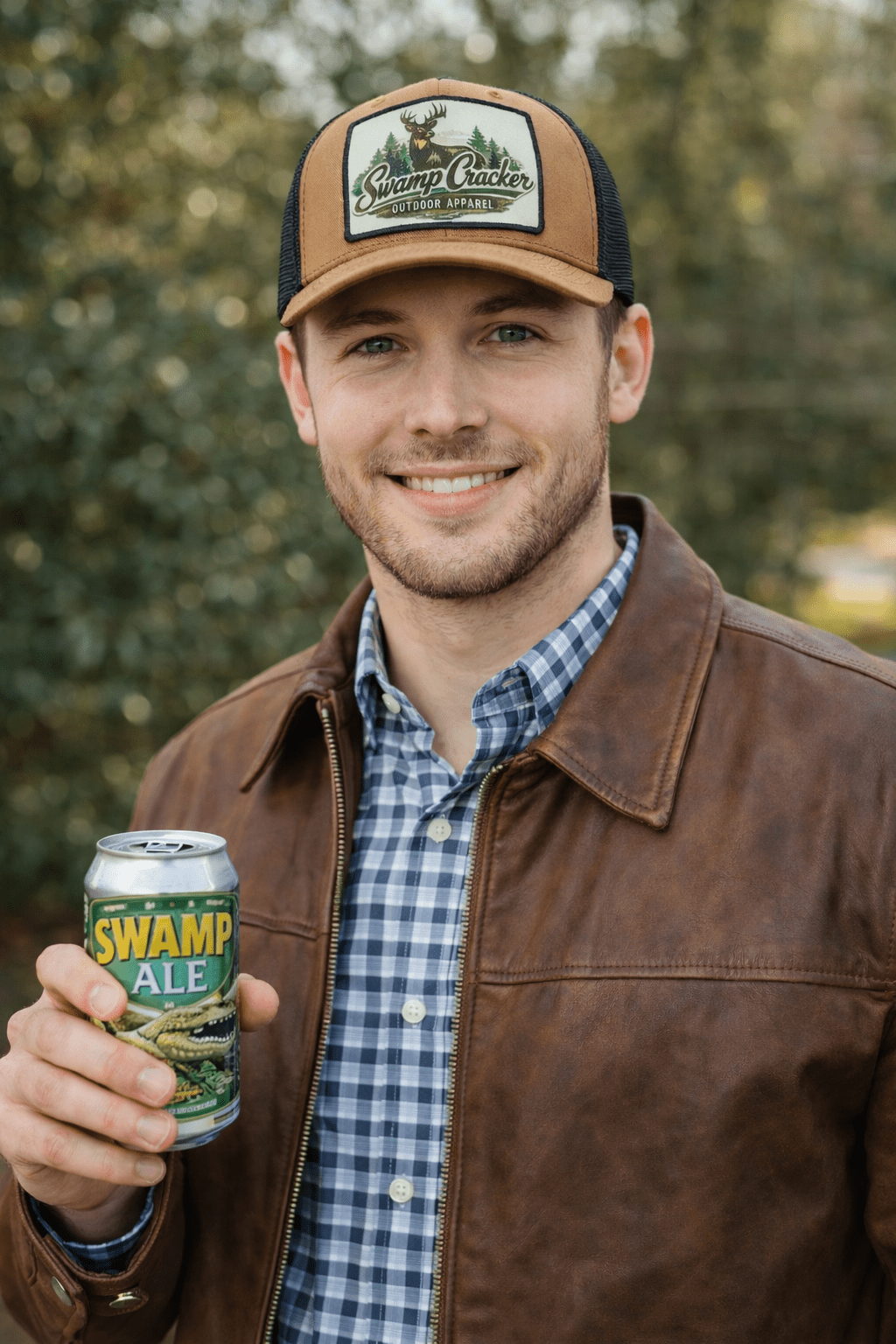 Swamp Cracker Postcard Patch Whitetail Hat - Swamp Cracker Outdoor Apparel