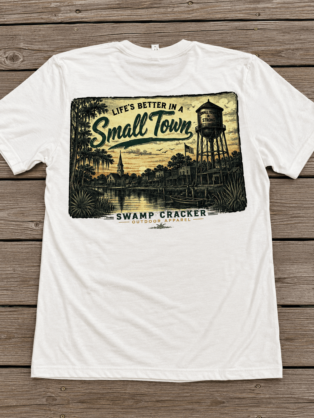 Swamp Cracker Small Town Living Shirt - Swamp Cracker Outdoor Apparel