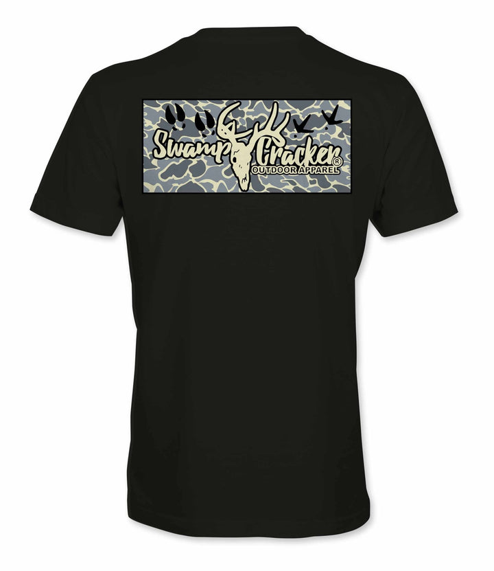 Swamp Cracker Youth Old School Duck Camo Logo T-Shirt - Swamp Cracker Outdoor Apparel