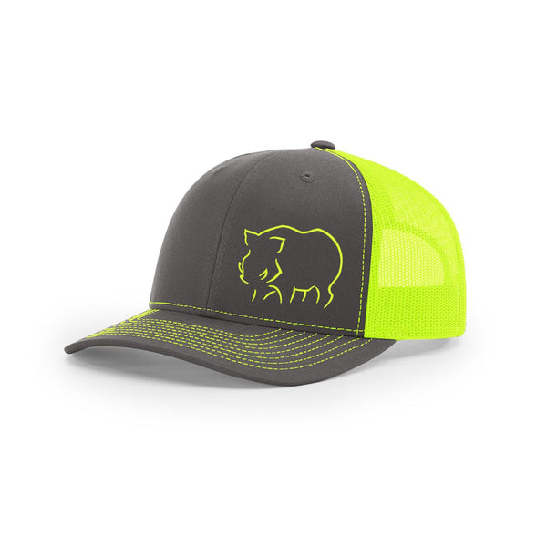 Hog Sillouette Swamp Cracker Snapback Hat