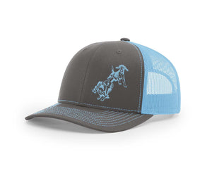 Frontal Beagle Chasing Rabbit Southern Houndsman Snapback Hat