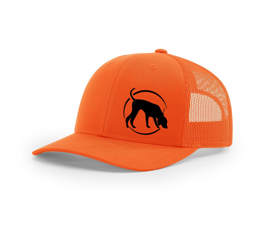 Southern Houndsman Blaze Orange logo Mesh back hat