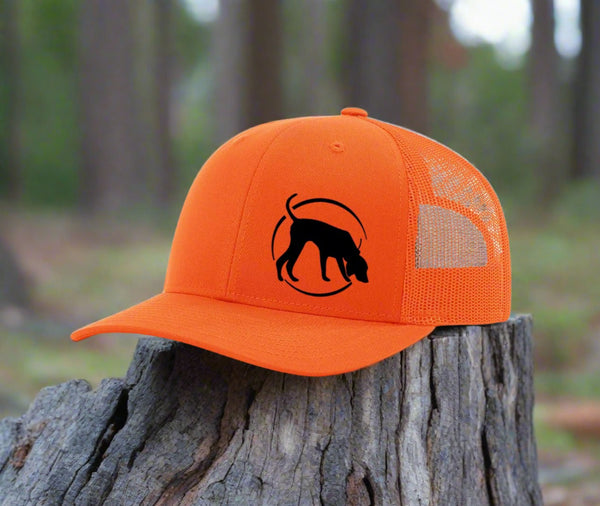 Southern Houndsman Blaze Orange logo Mesh back hat