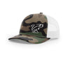 Rainbow Trout Outline Swamp Cracker Trucker Snapback Hat