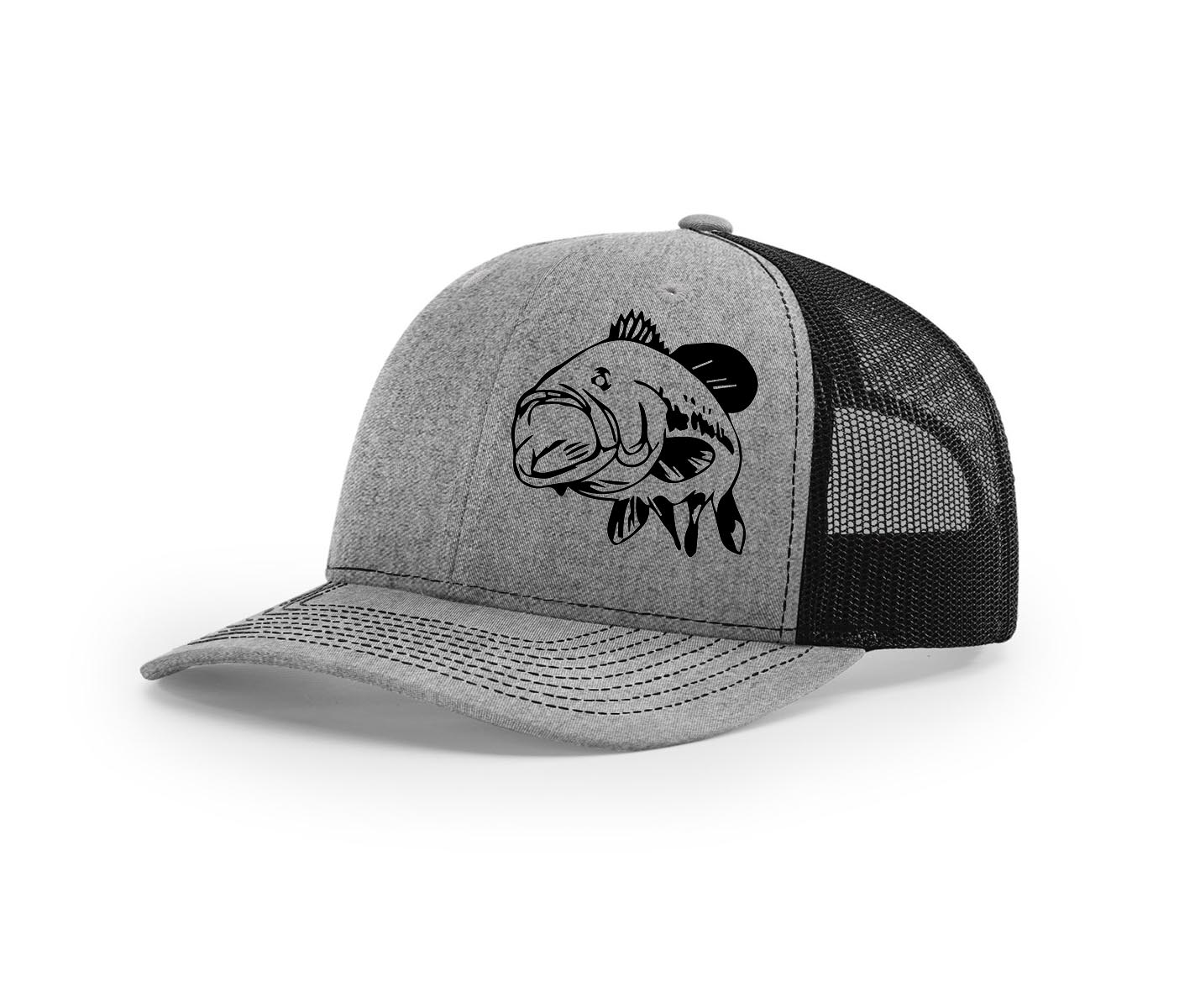 Bass Fishing Trucker Cap Baseball Caps Cool Summer Fisherman Mesh Net Hat Funny As Picture