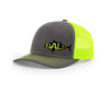 Tuna Outline Salty Cracker Snapback Hat