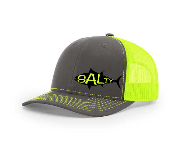 Tuna Outline Salty Cracker Snapback Hat