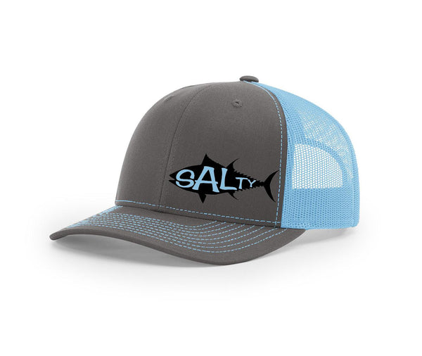 Tuna Outline Salty Cracker Snapback Hat