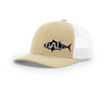 Tuna Outline Salty Cracker Snapback Hat