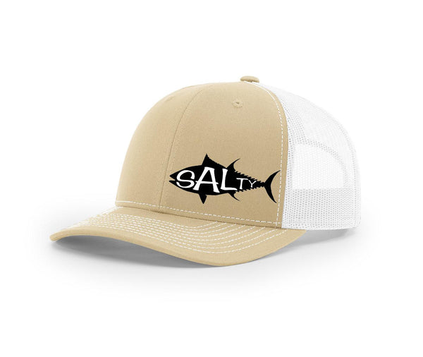 Tuna Outline Salty Cracker Snapback Hat