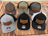 Swamp Cracker Cattle Co Full Logo Leather Patch Snapback Hat