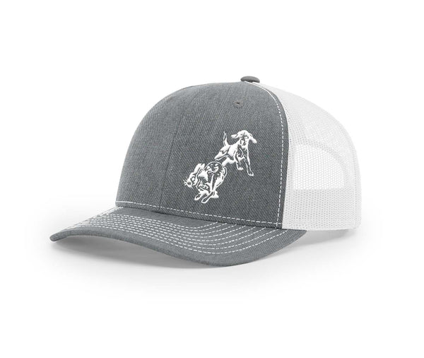 Frontal Beagle Chasing Rabbit Southern Houndsman Snapback Hat