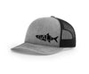 Tarpon Outline Salty Cracker Snapback Hat